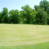 A view of the practice putting green at Fox Creek Golf Club