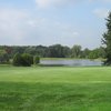 A view of hole #8 with water in background at Rolling Hills Golf Club - Championship Course