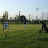 A view of the practice putting green at 	Fresh Meadow Golf Course