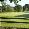 A view of green with water coming into play at Bartlett Hills Golf Club