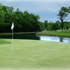 Water comes into play on Edgewood's par-3, 160yds, 17th hole