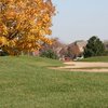 A fall view of bunkers at Redtail Golf Club
