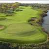 Aerial view of the 10th green at Prairie Landing