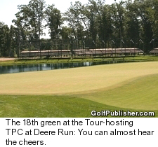 18th green at the TPC at Deere Run
