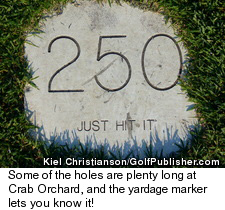 Crab Orchard Golf Club - Yardage Marker