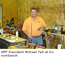 SMT President Michael Tait at his workbench